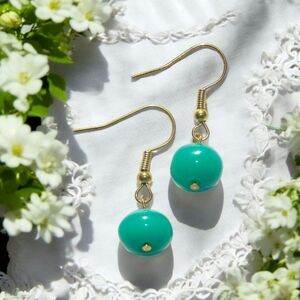 Turquoise Drop Bead Earrings
